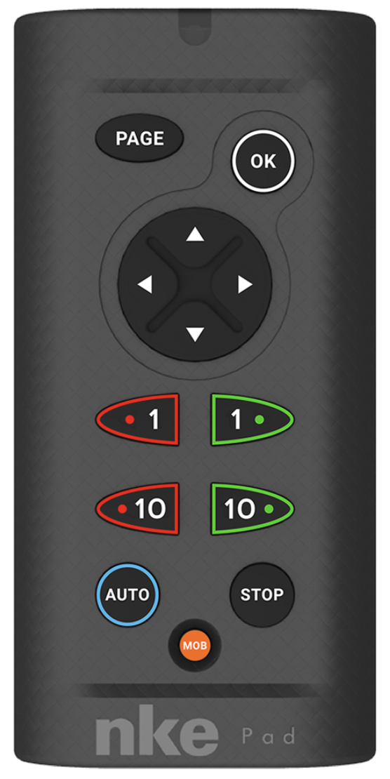  NKE PAD Pilot - mounted at the cockpit steering pedastlal allows control of autopilot and NKE MULTIDISPLAY, at mast bulkhead 