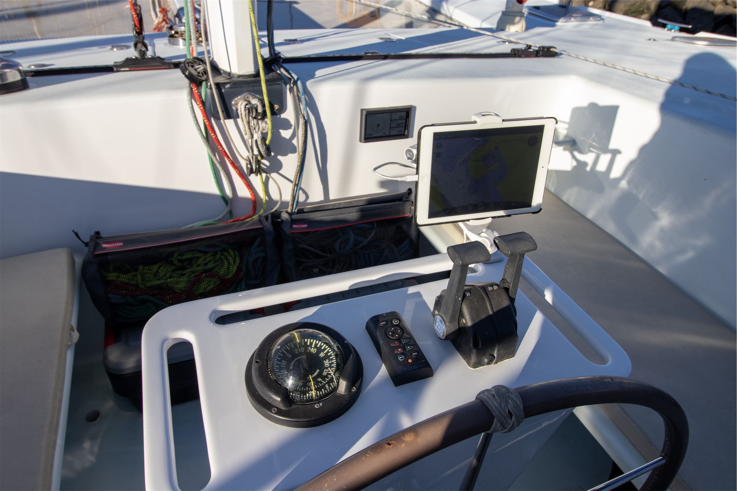  New NKE PAD Pilot installed at Steering Pedistal, along with Tablet Bracket, and USB Power Outlets. 